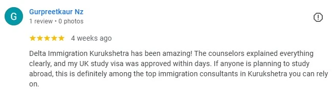 Gurpreetkaur Nz Review for delta immigration kurukshetra